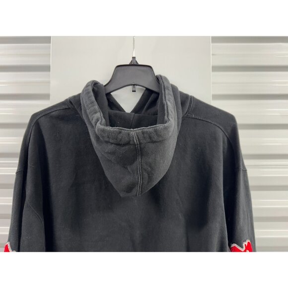 RED LABEL - Motivated LTTRS Hoodie Embroidered Hoodie Burgundy Size XXL - Picture 5 of 9